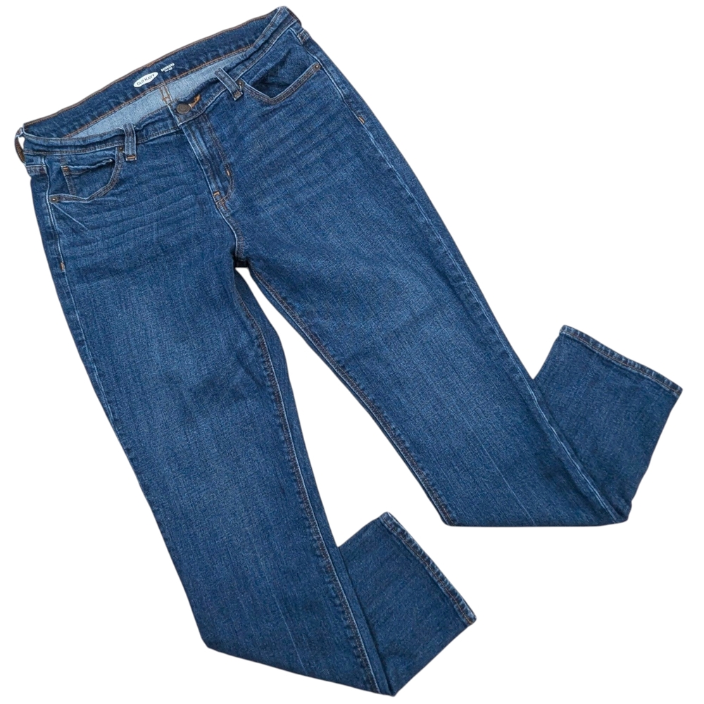 Old Navy Boyfriend Jeans Women's Size 6 Classic Blue Denim Mid Rise Pants